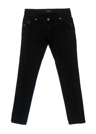 Черные женские зауженные джинсы trussardi оригинал