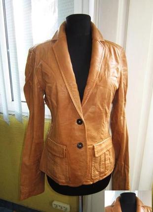 Стильна жіноча шкіряна куртка - піджак rene lezard. франція. л...