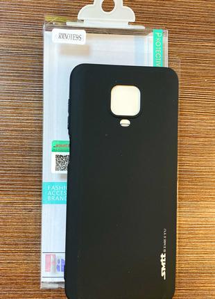 Чехол-накладка на телефон Xiaomi Redmi Note 9S черного цвета