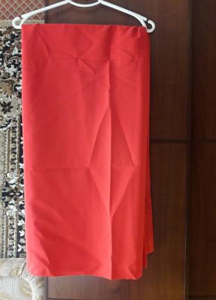 Ткань костюмная красная отрез Новая Размер 120 х150