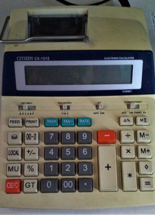 Калькулятор бухгалтерский Citizen CX-121 II  Б\У