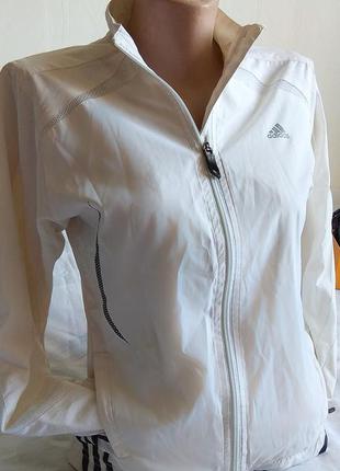 Крутая ветровка куртка мастерка олимпийка белая adidas