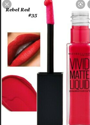 Maybelline vivid matte liquid жидкая матовая помада