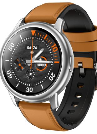 Умные Смарт Часы Smart Watch Lemfo LF28 Silver Brown. С Тономе...