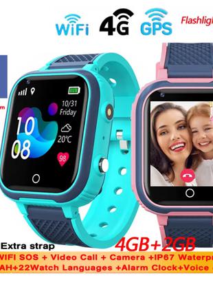 Детские Умные Смарт Часы Smart Watch Kids "Greentiger LT21" 4G...