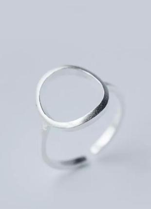 Кольцо серебро 925 покрытие колечко минимализм