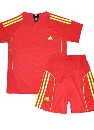 Детская футбольная форма 2020-2021 комплект adidas red (1897)