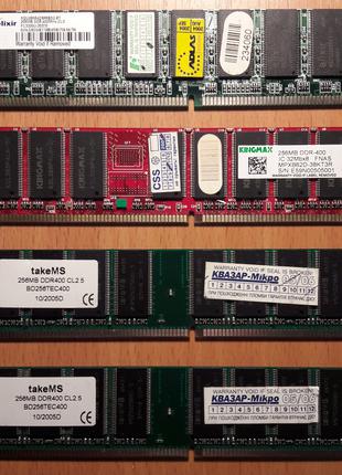 Оперативна пам"ять для ПК 256 Mb DDR-400 PC-3200 INTEL/AMD ТестОК