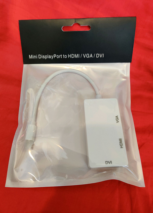 Конвертер Mini DisplayPort на HDMI /DVI / VGA