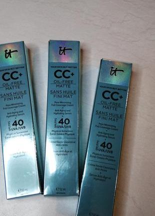 Сс-крем it cosmetics your skin but better cc+ oil-free matte w...