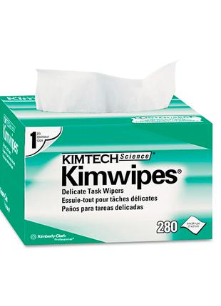 Cалфетки безворсовые для оптики KIMTECH Kimwipes, 280 шт в упа...