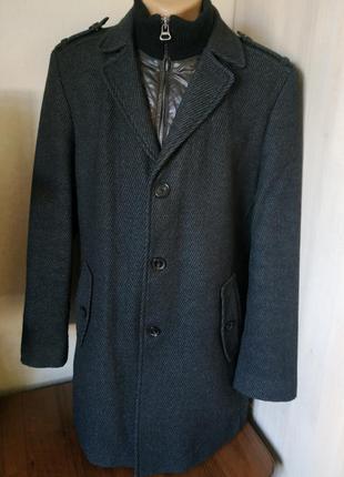 Шерстяне чоловіче пальто selection by s.oliver/ якісне пальто