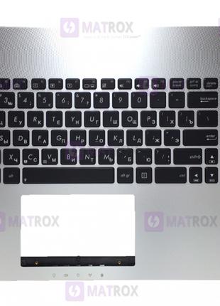 Клавиатура для ноутбука Asus N56 series, black, подсветка