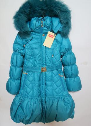 Новое зимнее пальто/плащ для девочки 122р