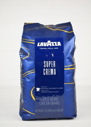 Кофе в зернах Lavazza Super Crema 1 кг Италия