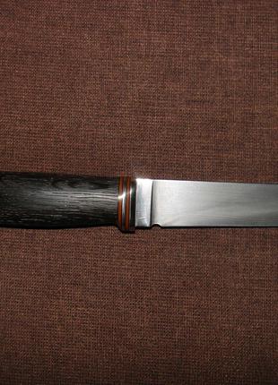 Нож ручной работы охотничий сталь ШХ-15 кованый ШХ15