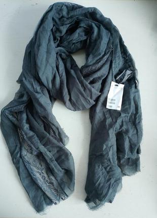 Распродажа!  женский шарф шарфик  с кружевом шведского бренда h&m