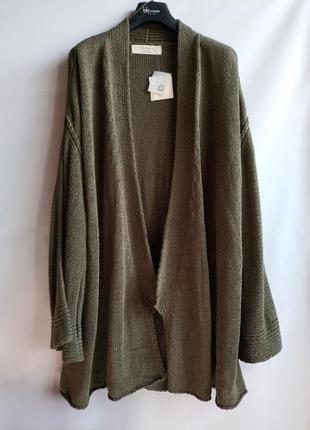 Вязаный женский кардиган накидка испанского бренда zara kni...