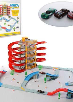 Ігровий набір дитячий гараж Best Toys п'ятиповерховий з машинк...
