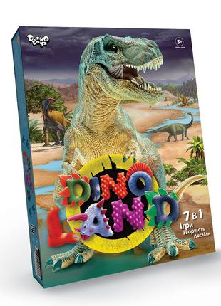 Набор для лепки Danko Toys Dino Land 7 в 1 на укр языке (ДТ-ОО...