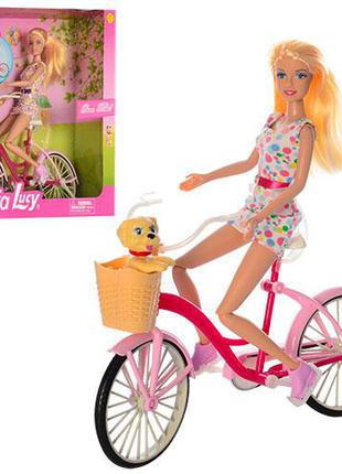 Игровой набор Кукла на велосипеде DEFA (8276)