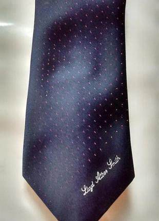 Тёмно синий в белую точку краватка галстук  debenhams