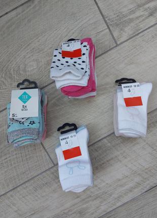 Носки для дівчинки tex носочки для девочки 18-20