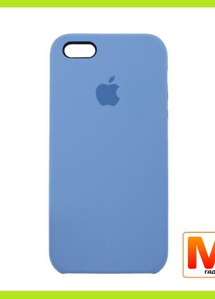 Чехол накладка Silicone Case Full Cover для iPhone 5/5S/SE Chr...