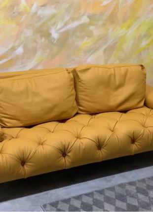 Удобный мягкий диван из кожы от производителя
