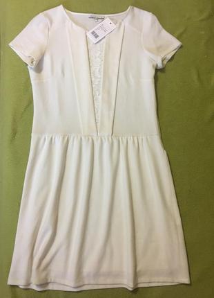 Шикарное белоснежное фирменное платье mint&berry