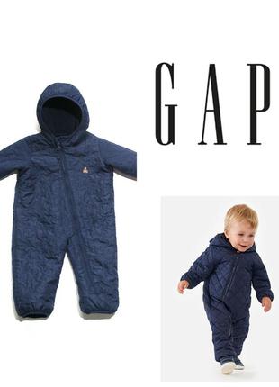 Красивый стеганный в звезды комбинезон gap для мальчика 3-6 мес