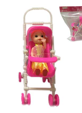 Кукла маленькая с коляской 2011-273, см. описание