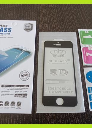 Защитное стекло FullGlue iPhone 5 / 5S / 5C / SE Black