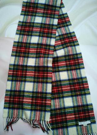Шотландский шерстяной шарф от johnstons of elgin