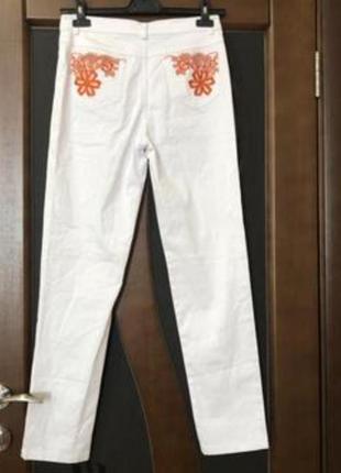 Итальянские белые джинсы скини от farvalla rosso