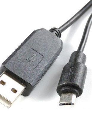Зарядной кабель USB - Micro USB юсб - микро юсб 0.5 м черный