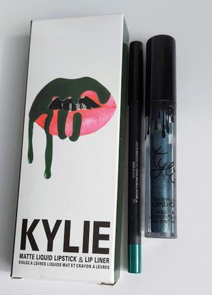 Помада Kylie 8611 набор Матовый блеск KYLIE + мягкий карандаш ...