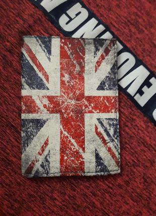 Обложка на паспорт с флагом великобритании, англии / классный ...