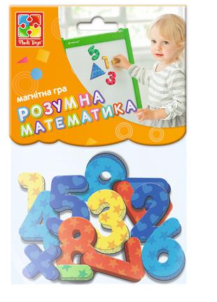 Магнитная игра "Цифры и геометрические фигуры" VT5900-01 (укр)