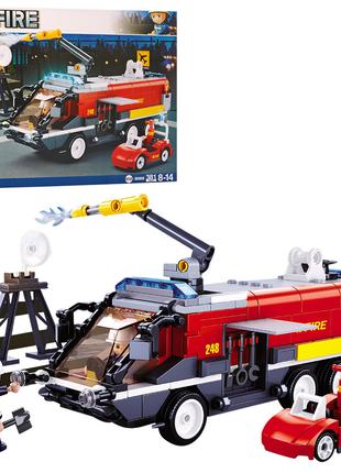 Конструктор SLUBAN M38-B0808 пожарная машина22,2см,машинка,фиг...