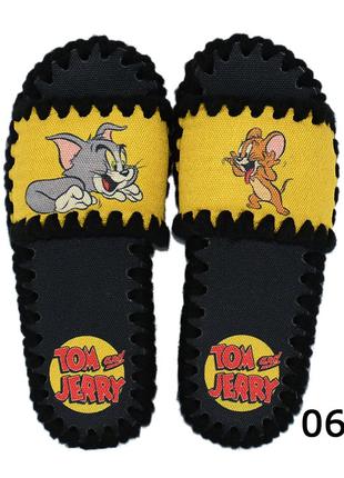 Дитячі фетрові тапочки "Tom & Jerry" (Том і Джері), унісекс, р...