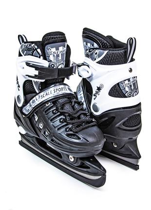 Коньки раздвижные Scale Sports Black р 34-37