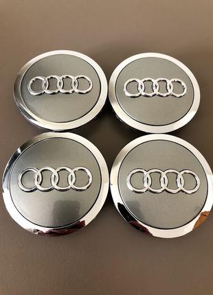 Колпачки заглушки на литые диски Ауди Audi 69мм 4B0 601 170A