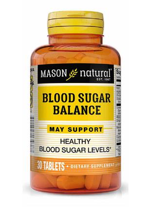 Баланс сахара в крови, Blood Sugar Balance, Mason Natural, 30 ...