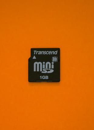 Карта памяти ПРОВЕРЕННЫЕ MiniSD 1 GB Скоростные Transcend 80x