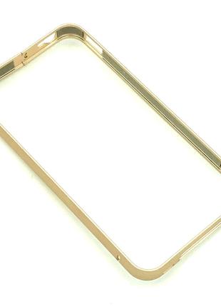 Чехол Бампер Metall iPhone 4/4S Gold