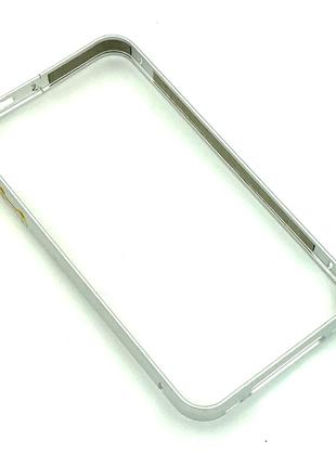 Чехол Бампер Metall iPhone 4/4S Silver