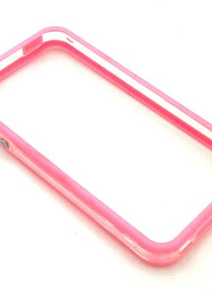Чехол Бампер Plastic iPhone 4/4S Pink
