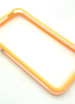 Чехол Бампер Plastic iPhone 4/4S Orange