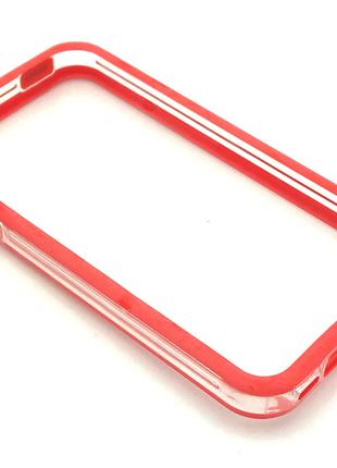Чехол Бампер Plastic iPhone 4/4S Red